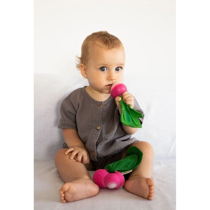 Oli & Carol Ramona the Radish Mini Doudou Teether Pacifiers and Teething Oli & Carol   