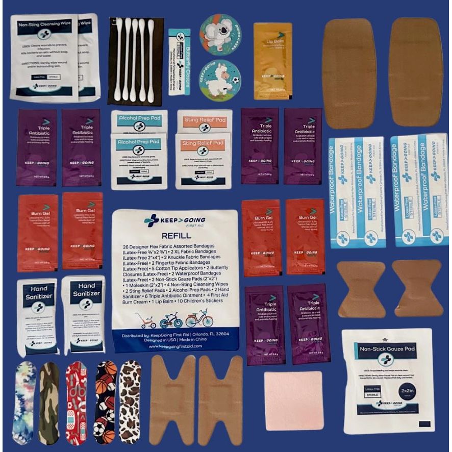 First Aid Family Gokit Refill (75 Pieces) Sun & Insect Protection Keep>Going First Aid   