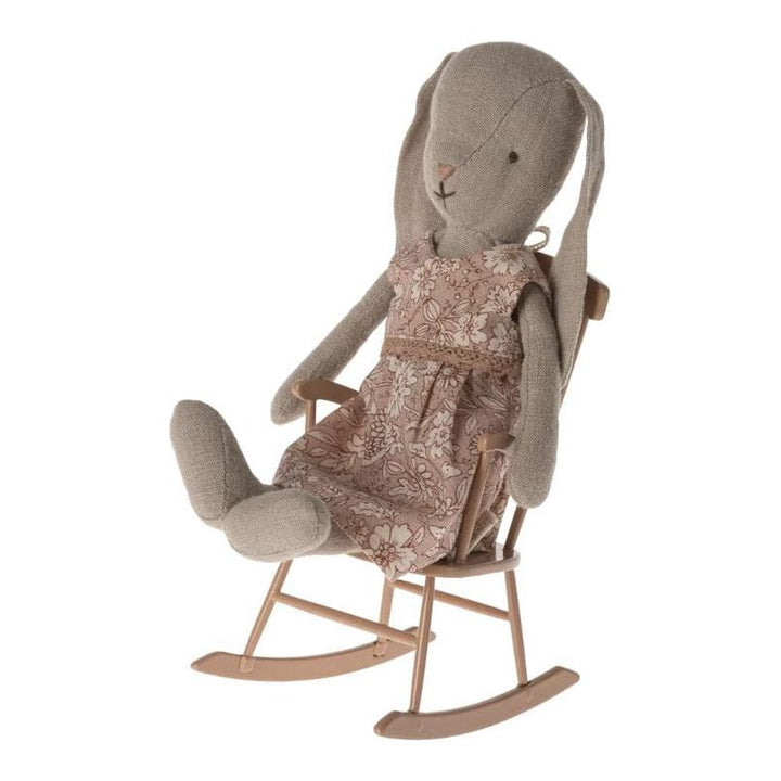 Maileg Rocking Chair, Miniature - Dark Powder Dollhouses and Access. Maileg   