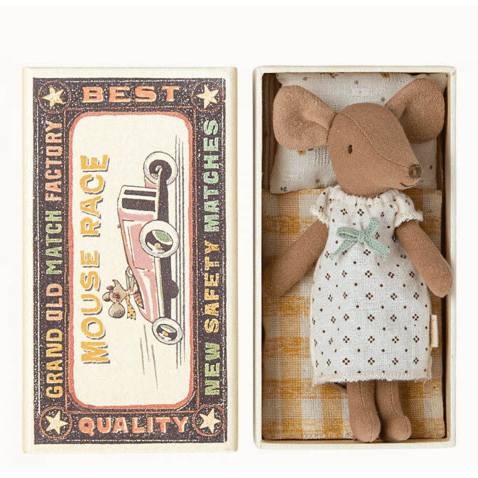 Maileg Big Sister In Matchbox 23' Mice Maileg   