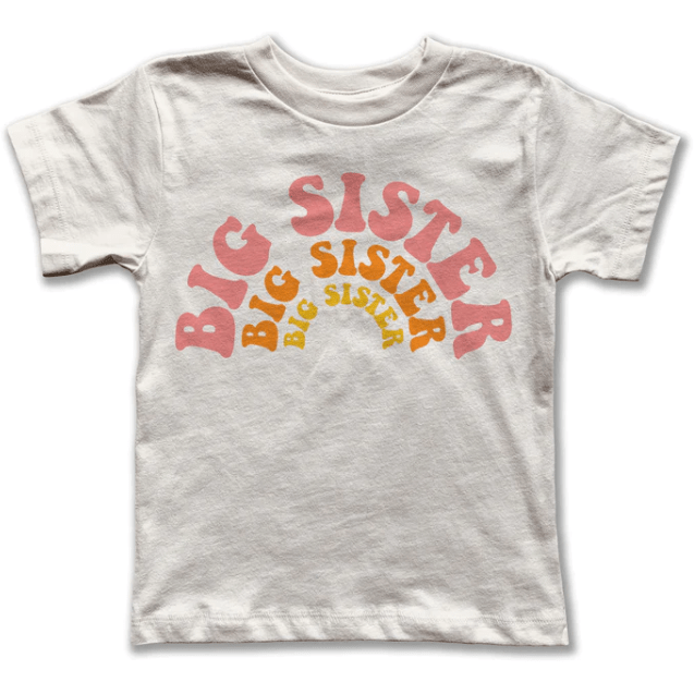 Rivet Apparel Co. Big Sister Tee- Natural Tops & Bottoms Rivet Apparel 2T  