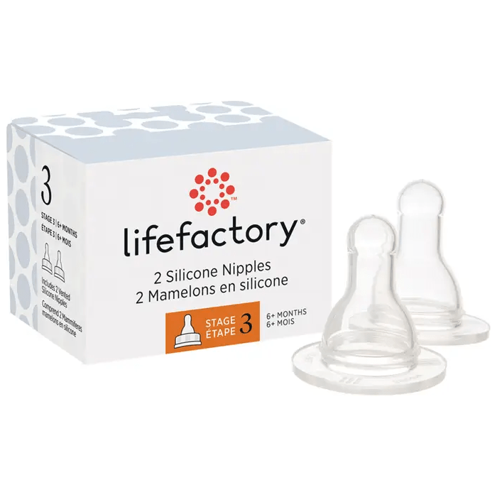 Lifefactory Bottle Nipples - 2 Pack Bottles & Sippies Lifefactory Stage 3 (6+ months)  