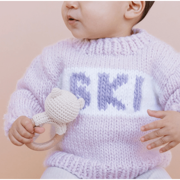 Blueberry Hill Ski Sweater, Baby Pink Sweater The Blueberry Hill   