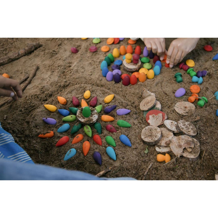 Grapat Mandala Rainbow Snowflakes Wooden Toys Grapat   