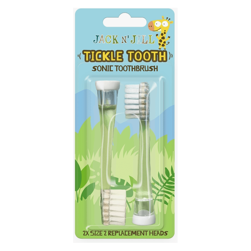 Jack N' Jill Tickle Tooth Sonic Toothbrush Replacement Heads Natural Toiletries Jack N' Jill   