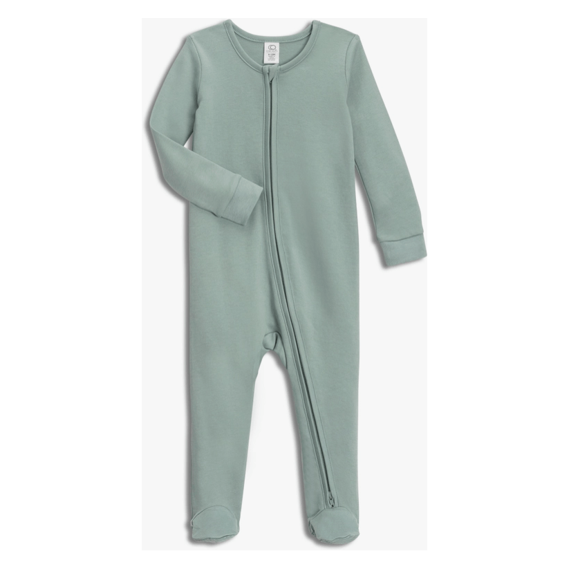 Colored Organics Peyton Zipper Sleeper Tide Footie Colored Organics   