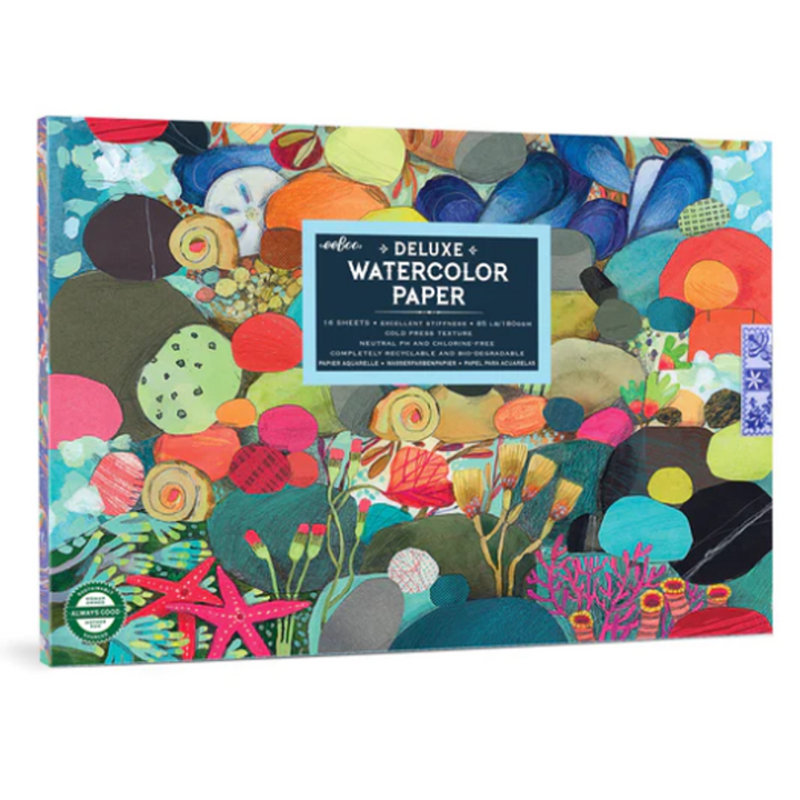 eeBoo Tidepool Watercolor Pad Paint eeBoo   