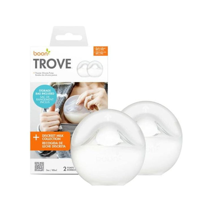 Boon TROVE Passive Silicone Pump 2 Pack with Carry Bag Breastfeeding Boon   