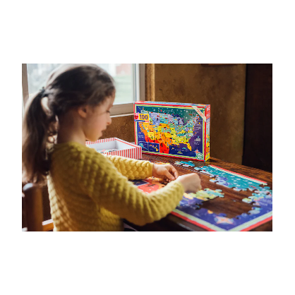 eeboo This Land is Your Land 100 Piece Puzzle Puzzles & Mazes eeBoo   