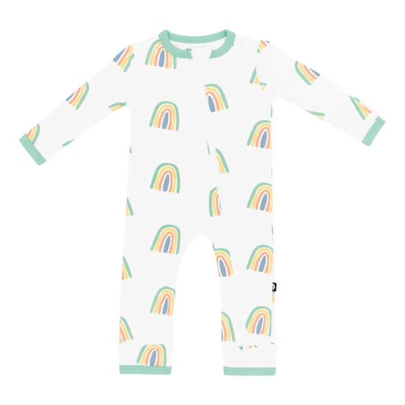 Kyte Baby Zippered Romper 6-12M Romper Kyte Baby 6-12M Wasabi Rainbow 