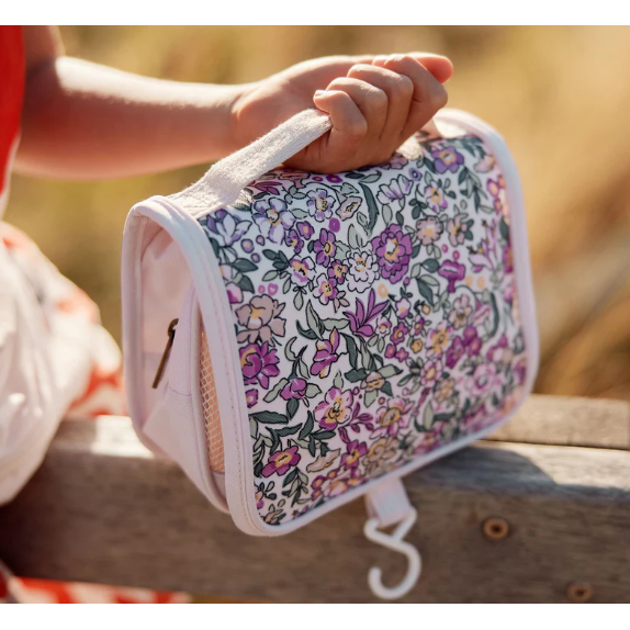 Olli Ella See-Ya Wash Bag- Wildflowers Suitcase Olliella   