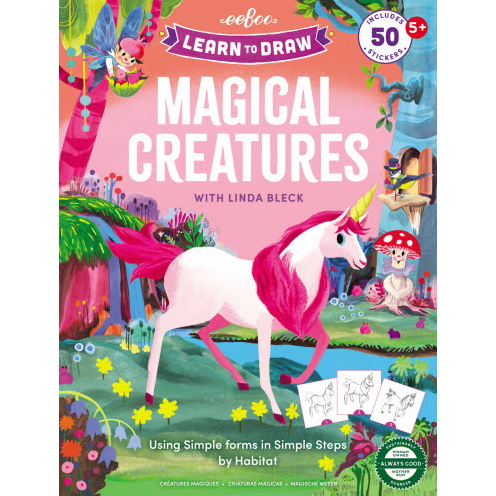 eeBoo Learn To Draw- Magical Creatures Sketchbook eeBoo   