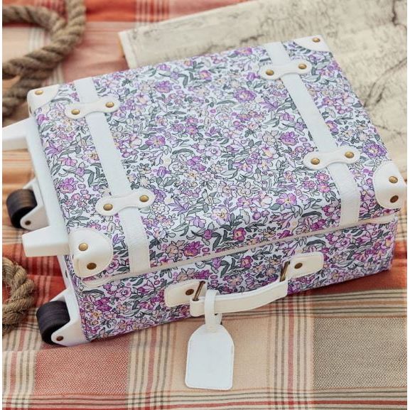 Olli Ella See-Ya Suitcase- Wildflowers Suitcase Olliella   