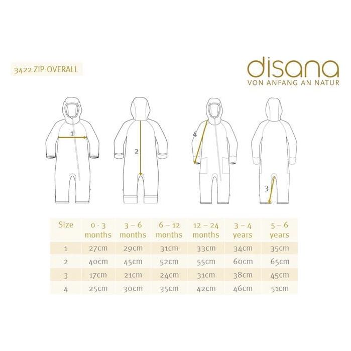 Disana Babies' Zip-Up Overall Overall Disana