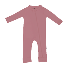 Kyte Baby Zippered Romper- Newborn Romper Kyte Baby NB Dusty Rose 