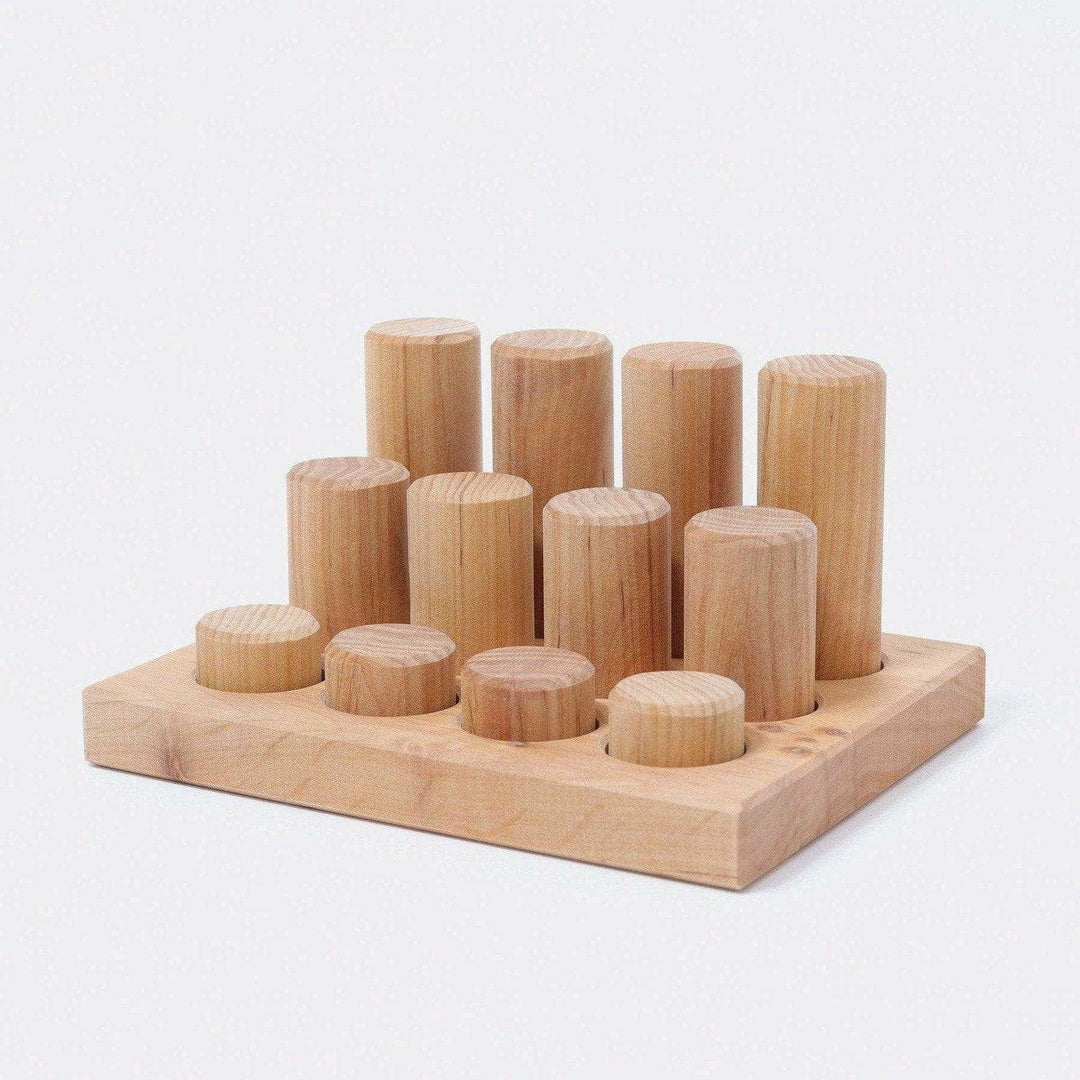 Grimm's Stacking Game Small Rollers Natural Wooden Toys Grimm's   