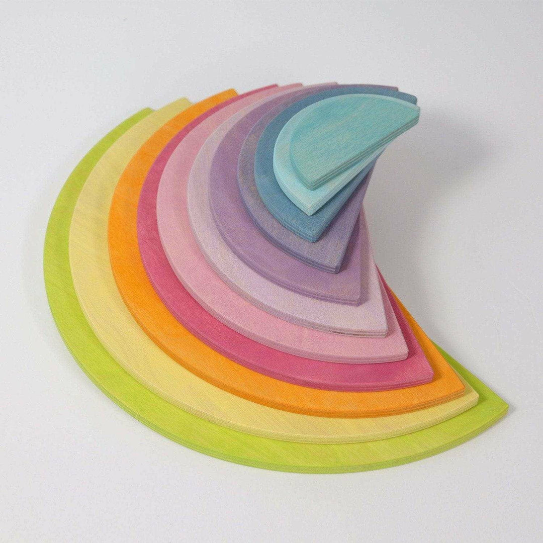 Grimm's Large Semicircles - Pastel Sorting & Stacking Toys Grimm's   