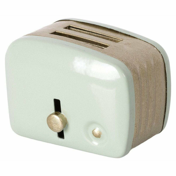 Maileg Miniature Toaster & Bread- Mint Dollhouses and Access. Maileg   