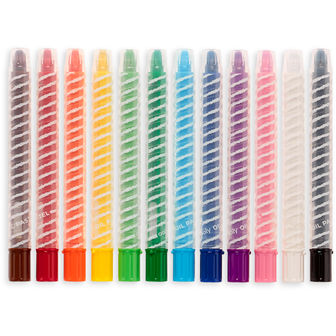 Ooly Twisty Stix Oil Pastels: Set of 12 Pastels Ooly   