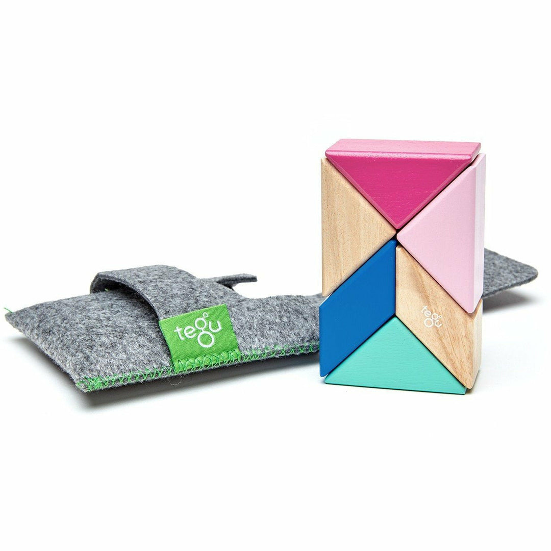 Tegu Pocket Pouch Prism: Blossom Wooden Toys Tegu   