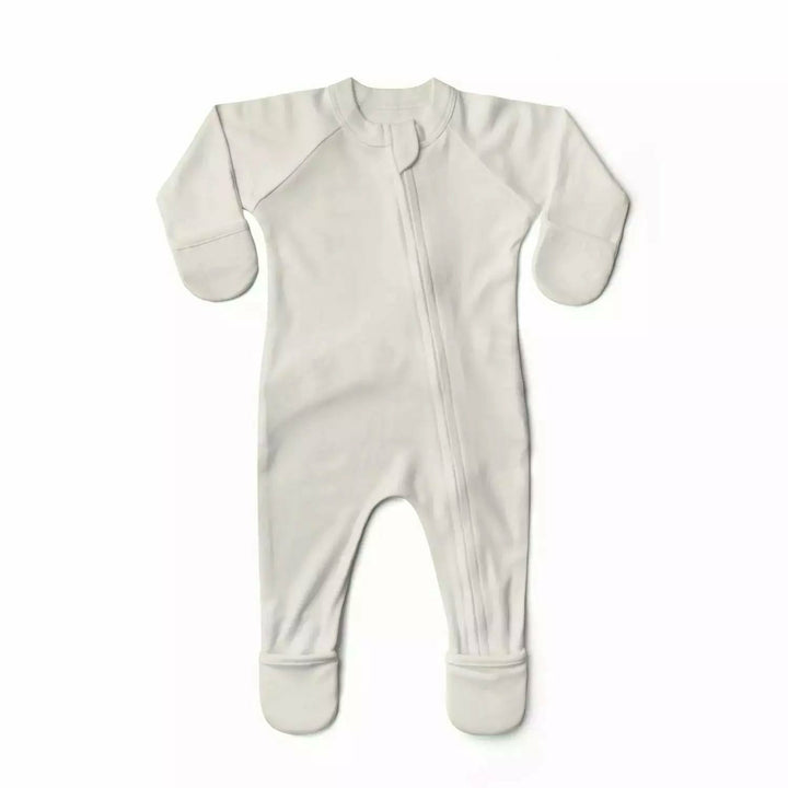 Goumi Footies 0-3M Footie Goumikids 0-3M Storm Gray 