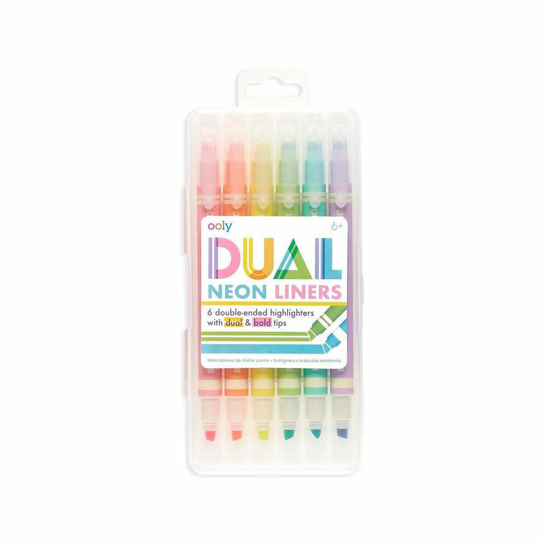 Ooly Dual Liner Double-Ended Highlighters - Set of 6 Markers Ooly   