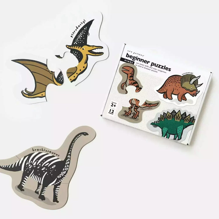 Wee Gallery Beginner Puzzles - Dino Wooden Toys Wee Gallery   