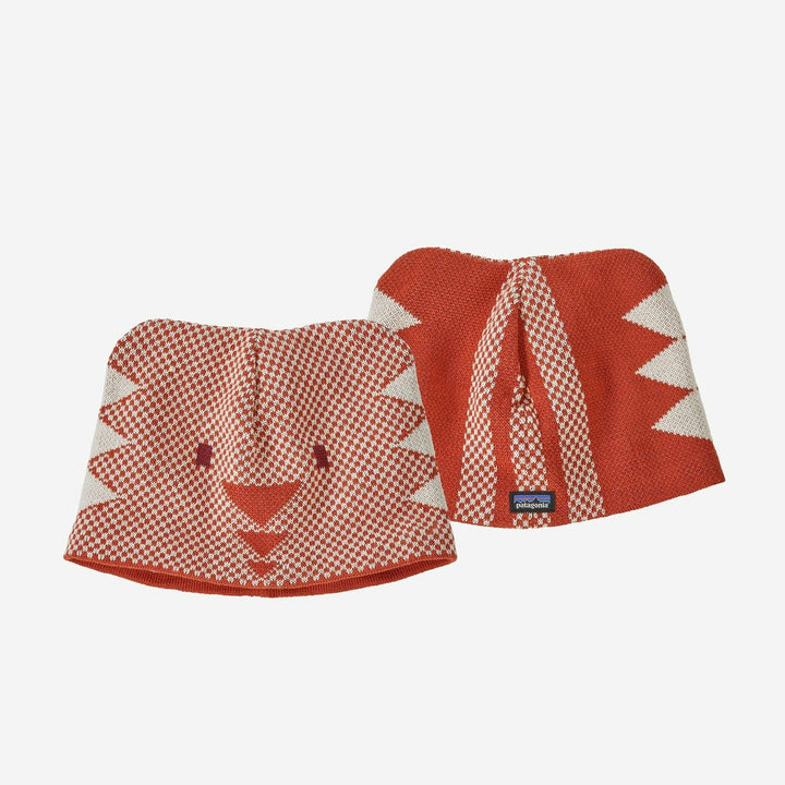 Patagonia Baby Animal Friends Beanie 2022 Baby & Toddler Hats Patagonia Beanie Bear: Sandhill Rust 6M 