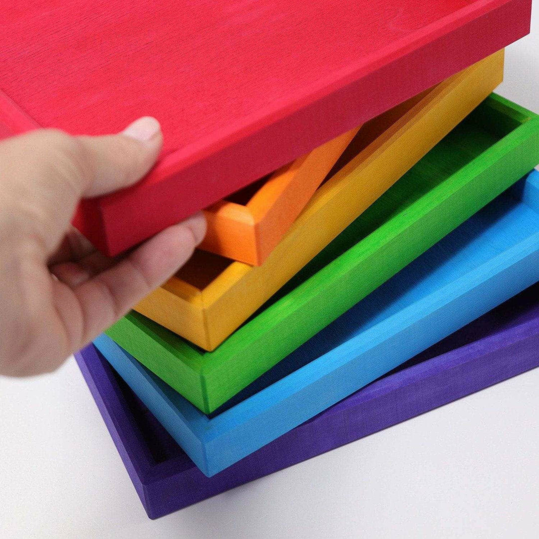 Grimm's Rainbow Frames Wooden Toys Grimm's   