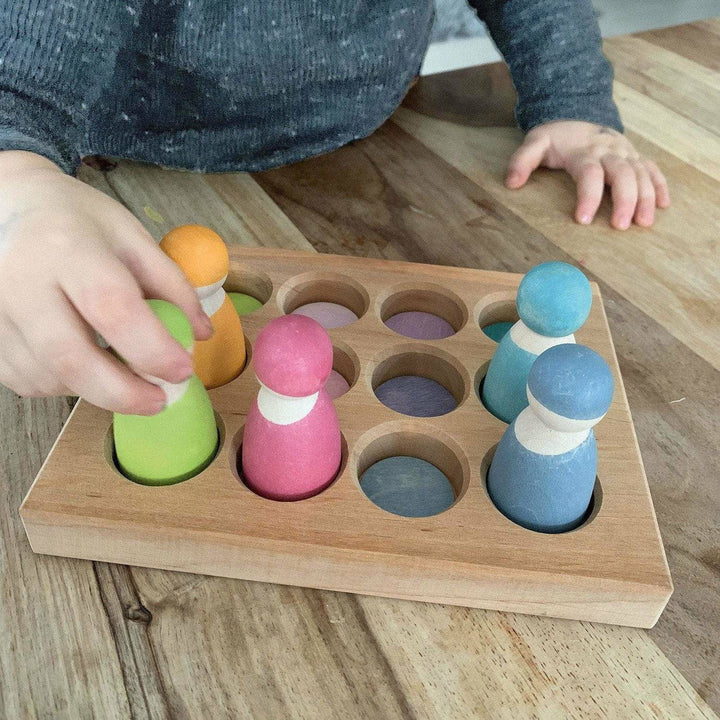 Grimm's Sorting Board Pastel Sorting & Stacking Toys Grimm's   