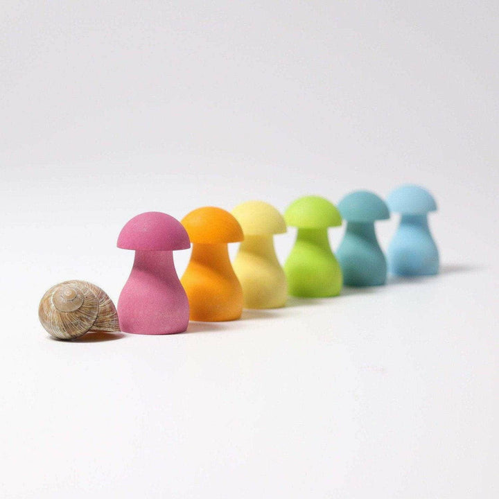 Grimm's Pastel Mushrooms Wooden Toys Grimm's   