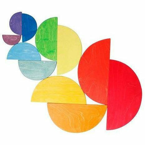 Grimm's Large Semicircles - Rainbow Sorting & Stacking Toys Grimm's   