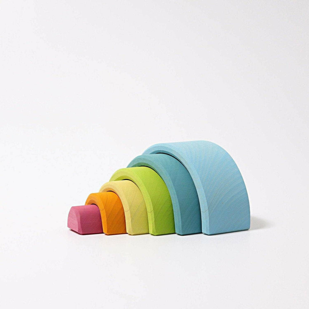 Grimm's Small Rainbow Pastel Rainbow Tunnels Grimm's   