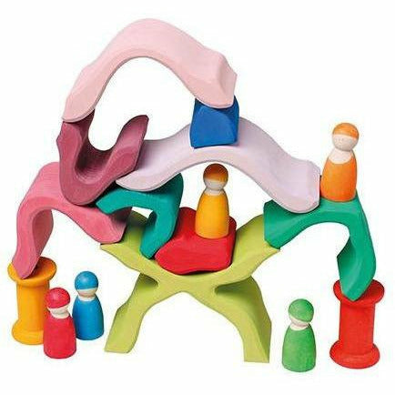 Grimm's Little Flower Sorting & Stacking Toys Grimm's   