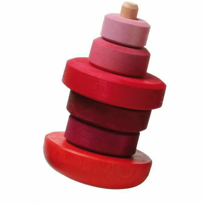 Grimm's Wobbly Stacking Tower- Pink Sorting & Stacking Toys Grimm's   