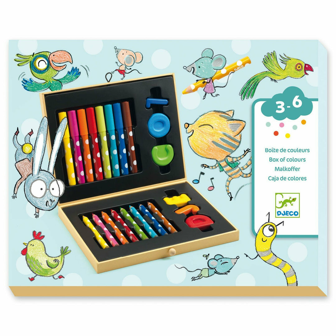 Djeco Crayons Box of Colors for Toddlers Art Kit Djeco   