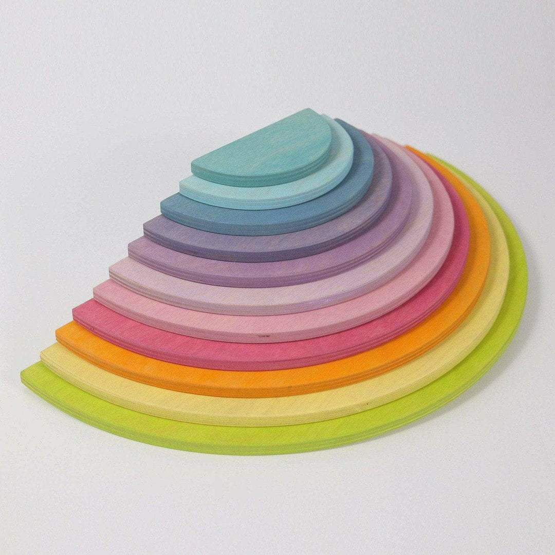 Grimm's Large Semicircles - Pastel Sorting & Stacking Toys Grimm's   