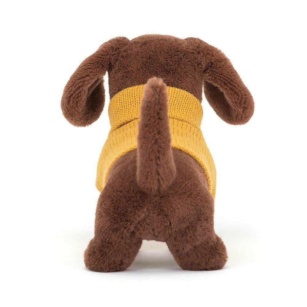 Jellycat Sweater Sausage Dog Yellow Dogs & Puppies Jellycat   