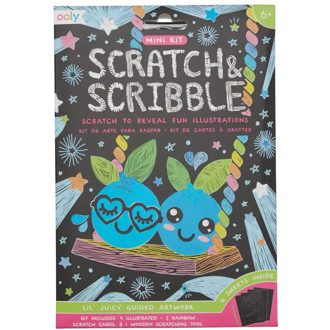 Ooly Mini Scratch & Scribble Art Kit- Lil' Juicy Art Kit Ooly   