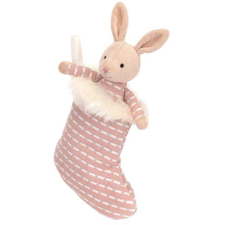 Jellycat Shimmer Stocking Bunny Holiday Jellycat   