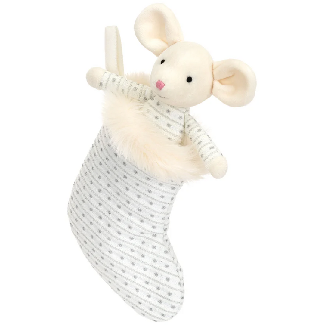 Jellycat Shimmer Stocking Mouse Holiday Jellycat   