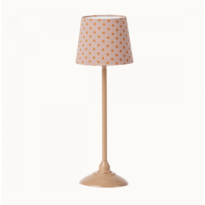 Maileg Miniature Floor Lamp- Dark Powder Dollhouses and Access. Maileg   