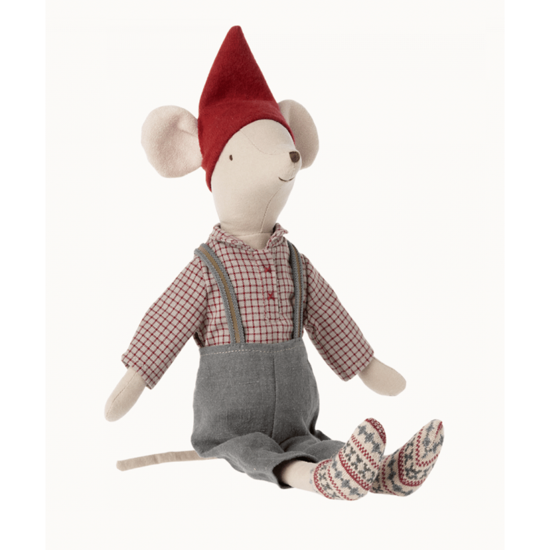 Maileg Christmas Mouse Boy Medium Dolls Maileg   