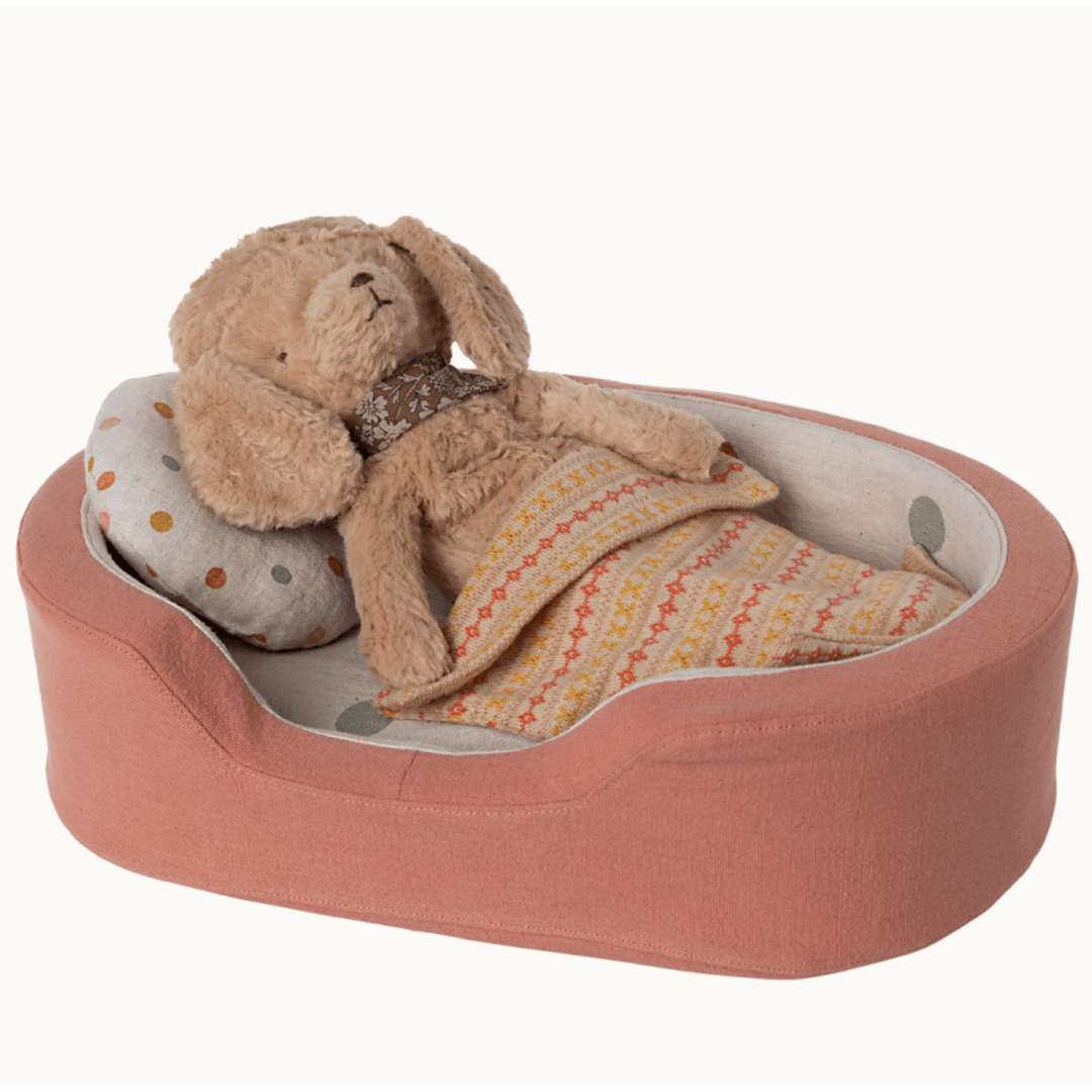 Maileg Dog Basket- Coral Dolls Maileg   