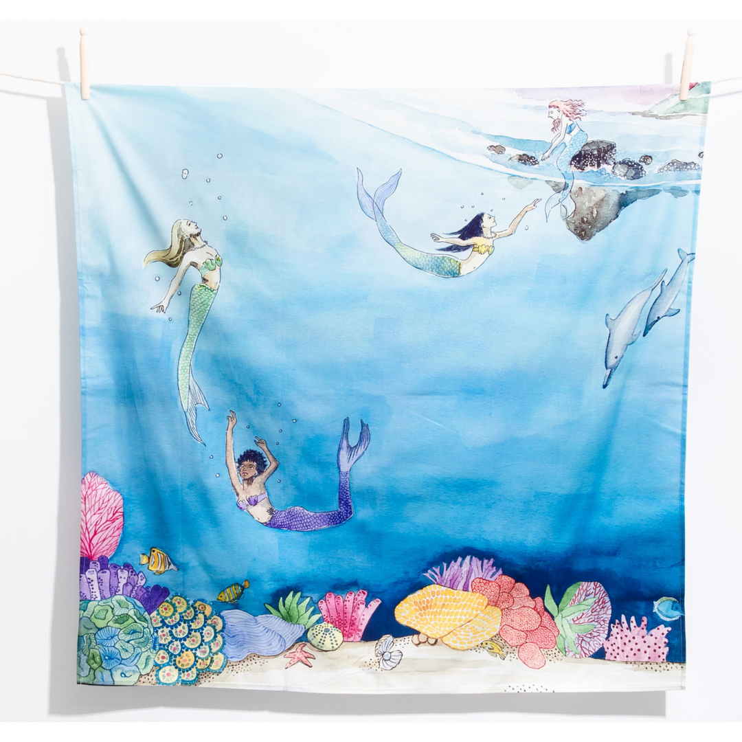 Wonderie Tales Of Mermaids Playcloth- MAXI Toddler And Pretend Play Wonderie U.K.   