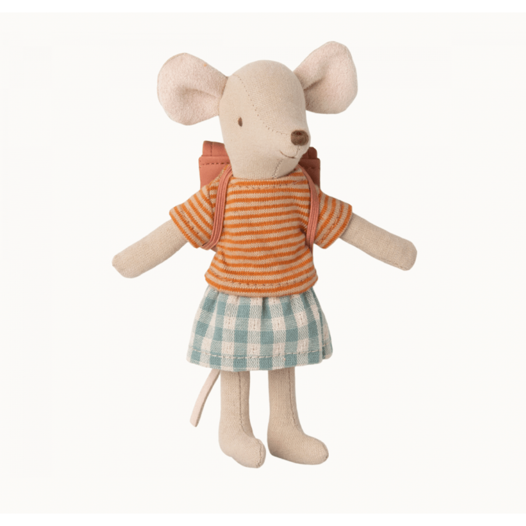 Maileg Clothes and Bag, Big Sister Mouse-Old Rose Mice Maileg   