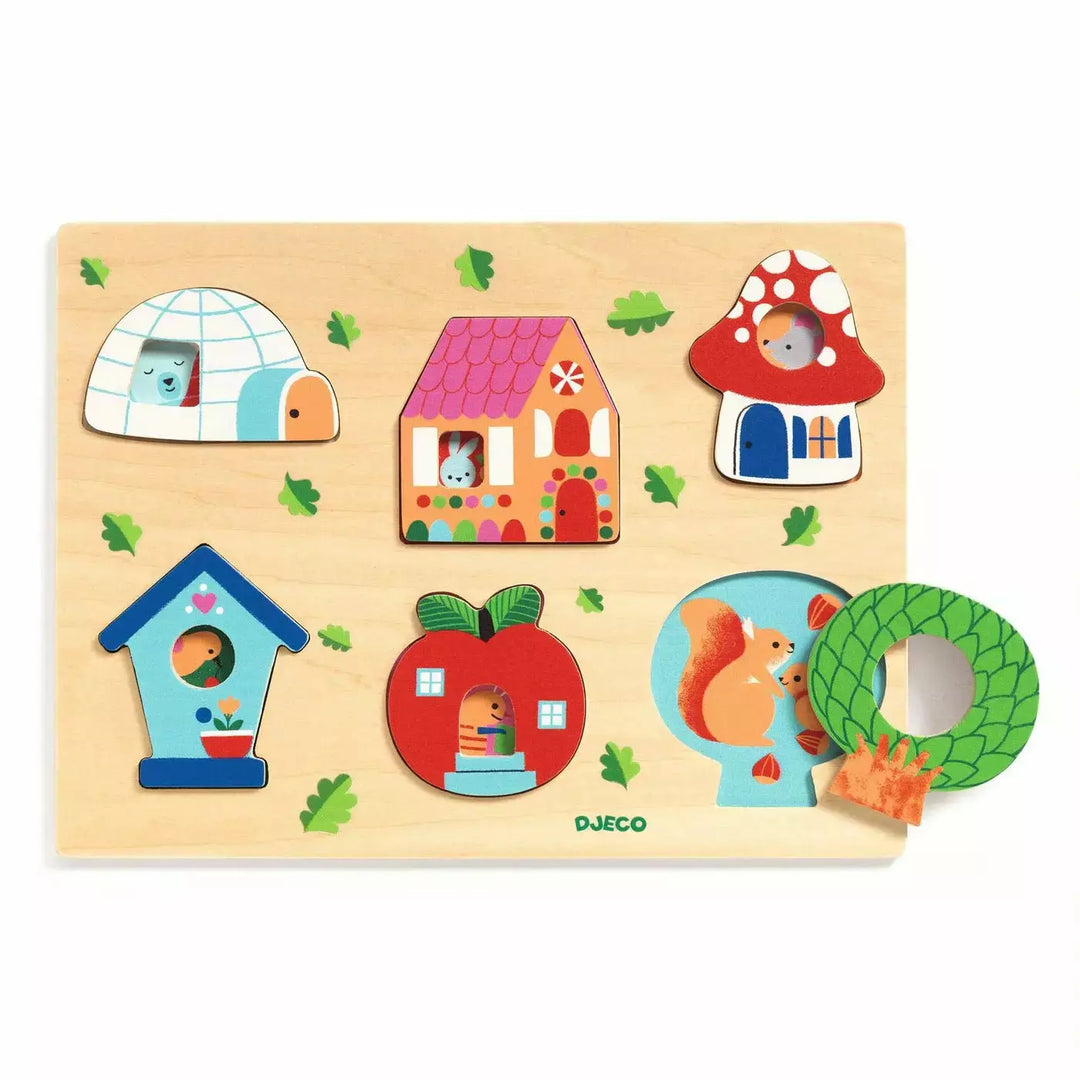 Djeco Wooden Puzzles House Puzzles & Mazes Djeco   