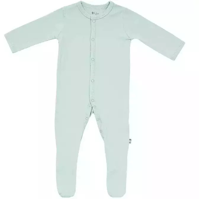 Kyte Baby Solid Snap Footie Footie Kyte Baby NB Sage 