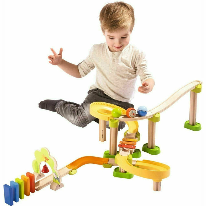 Haba Kullerbu Sim-Sala-Kling 38 Piece Wooden Track Set Track Haba   