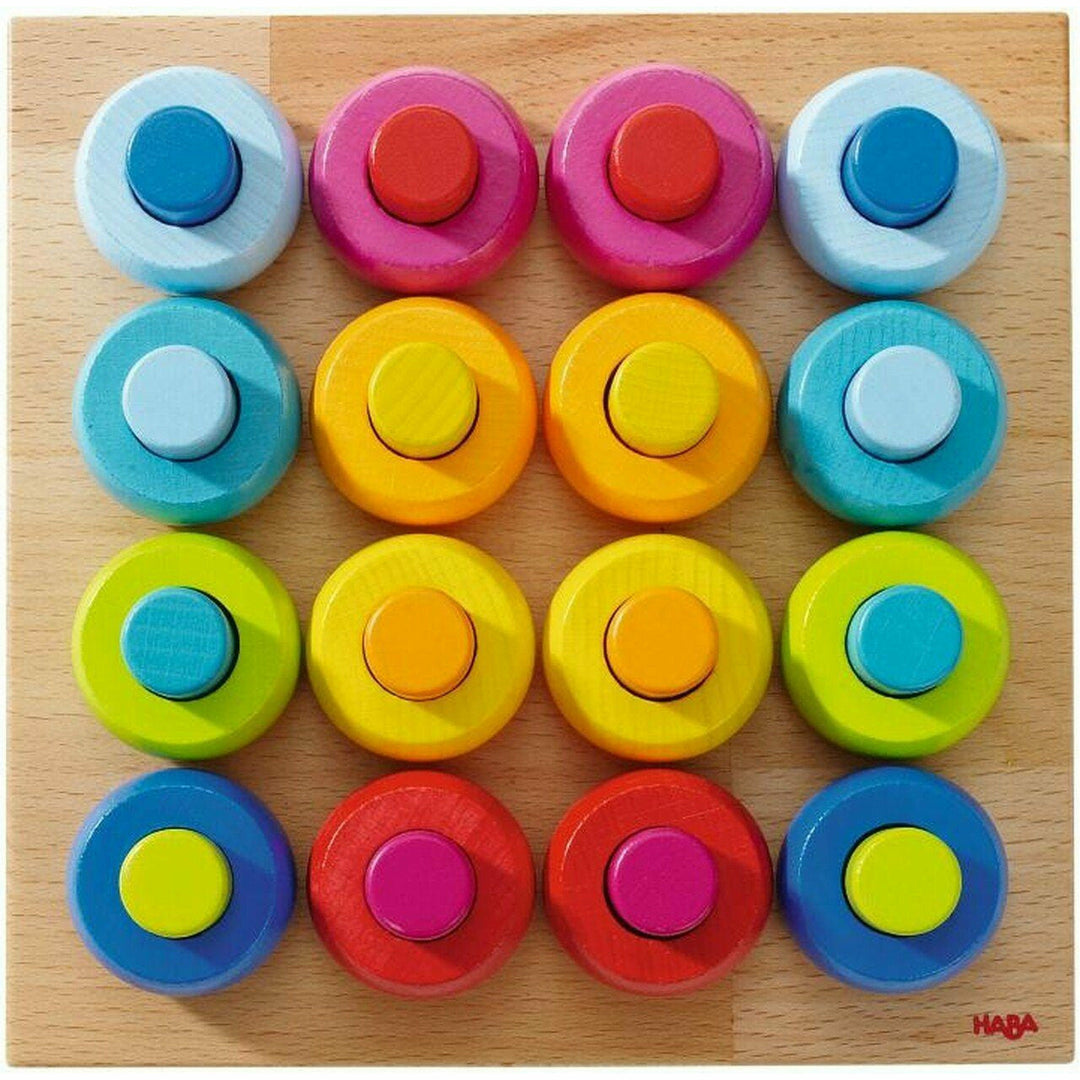 Haba Rainbow Whirls Pegging Game Puzzles & Mazes Haba   